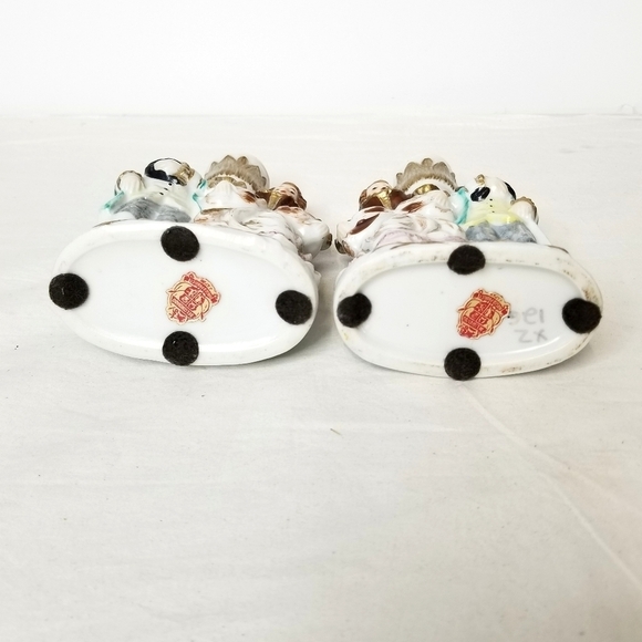 2 Vintage Beautiful Victorian Handpainted Del Coronado Porcelain Candle Holders main image 7